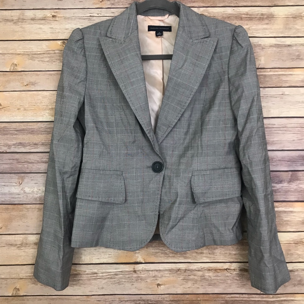 Banana Republic Women’s Size 4 Gray Blazer Jacket